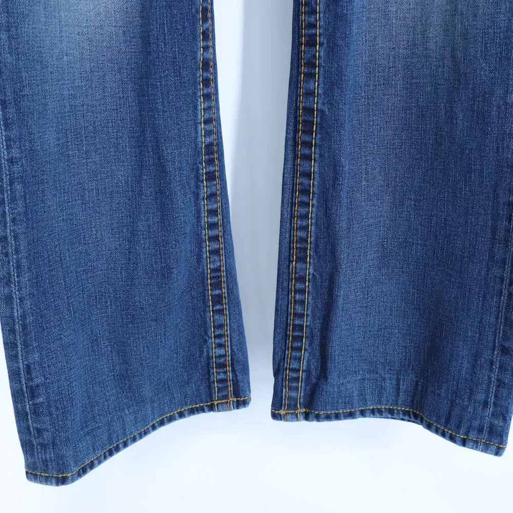 TRUE RELIGION Straight Leg Jeans Blue Vintage Y2k Medium Wash Men's 36